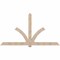 Ekena Millwork Redmond Smooth Timber Gable Bracket, Douglas Fir, 108"W x 58"H x 5 1/2"D x 5 1/2"F, 13/12 Pitch GBW108X58X0606RED00SDF - alternate 1